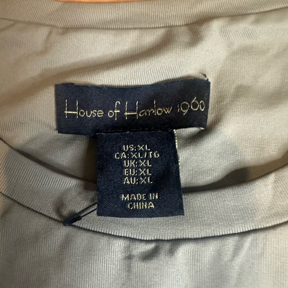 NWOT House Of Harlow‎ 1960 Olive Green Sleeveless Bodysuit XL - Picture 2 of 7